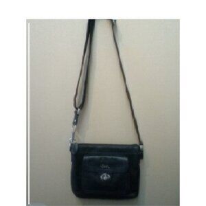 Coach Black Leather Crossbody Purse